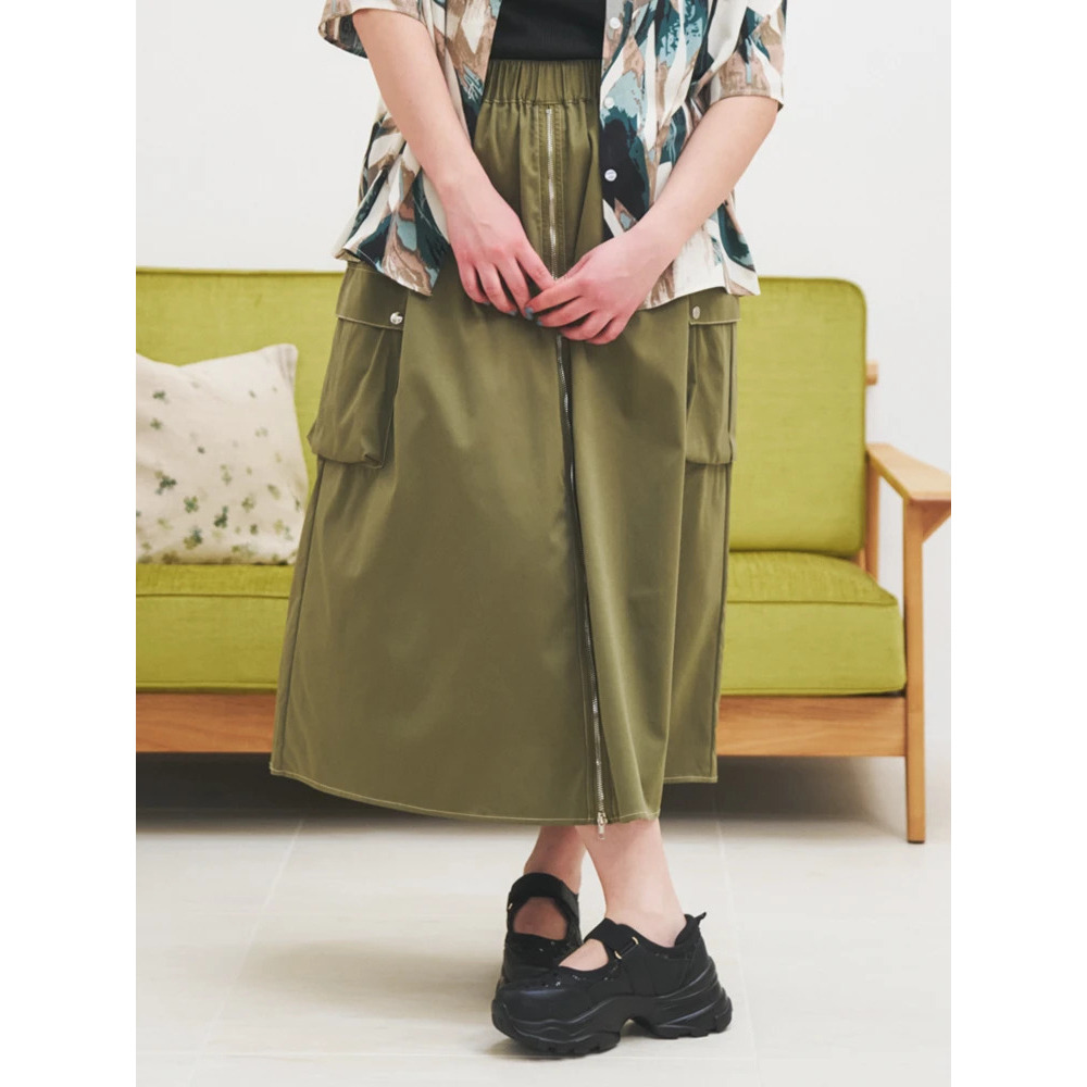 センターZIPカーゴスカート