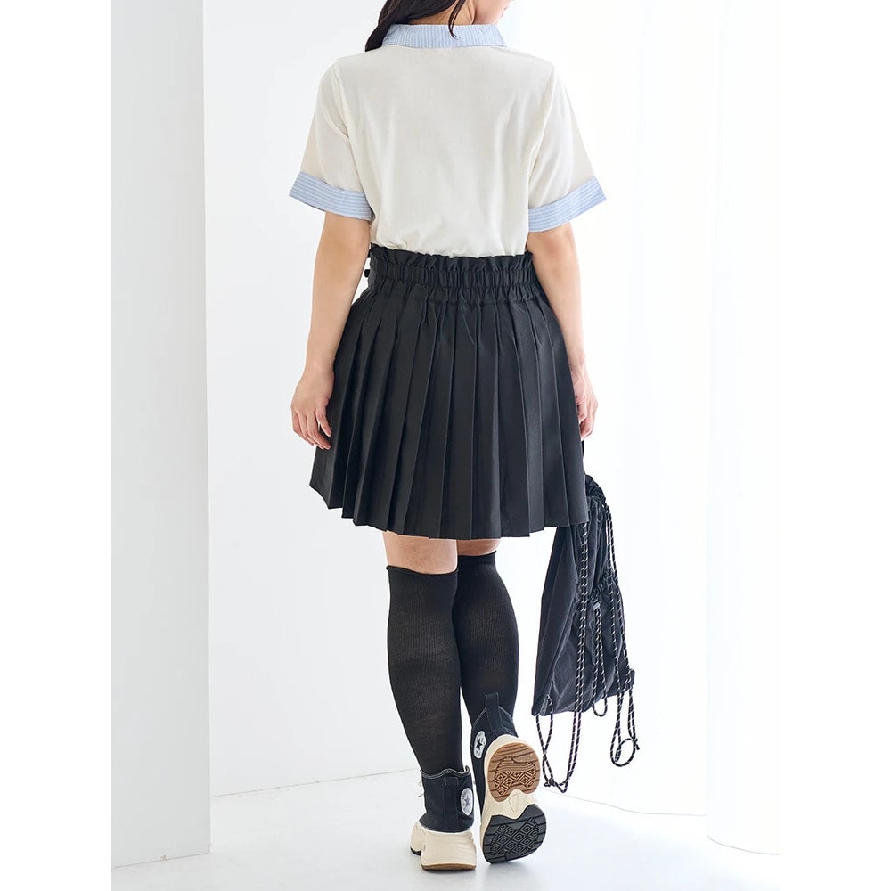 【WEB限定】サイドベルトプリーツミニスカート14