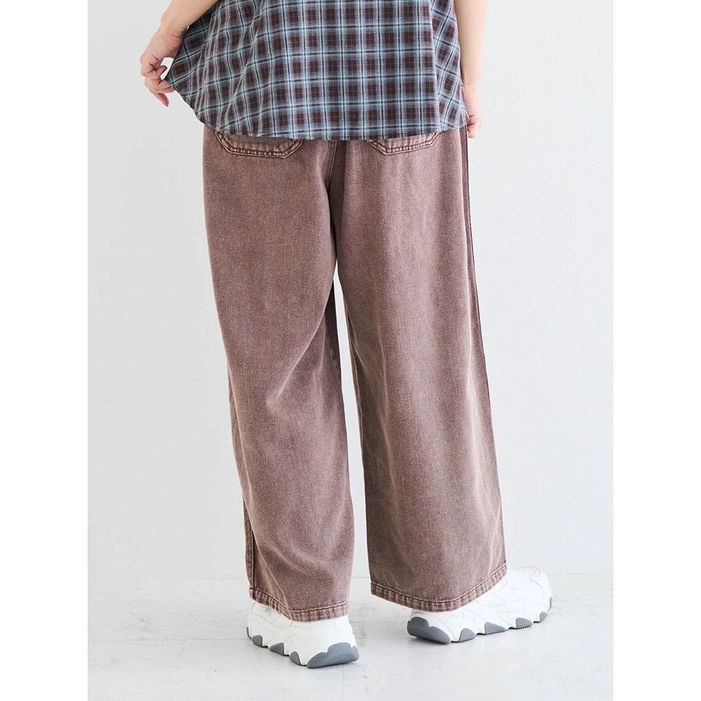 チェーン付きデニムワイドパンツ4