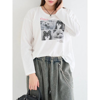 ドッグプリントロングTシャツ