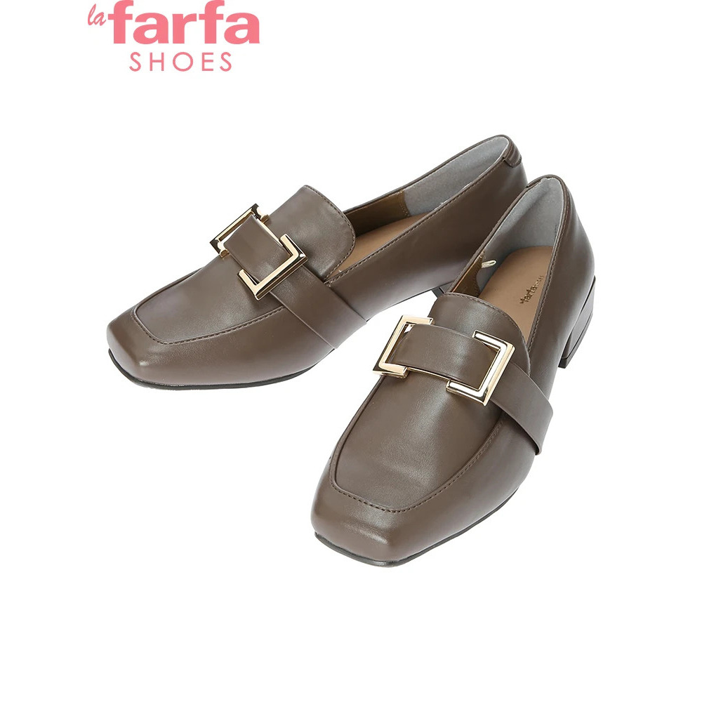 【la farfa SHOES/ラ・ファーファシューズ】スクエアオーナメントローファー2