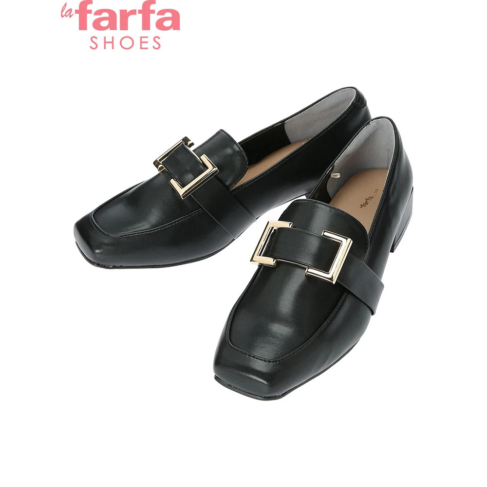 【la farfa SHOES/ラ・ファーファシューズ】スクエアオーナメントローファー3