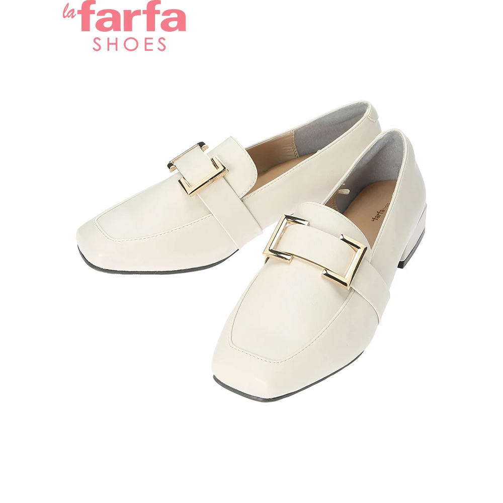 【la farfa SHOES/ラ・ファーファシューズ】スクエアオーナメントローファー4