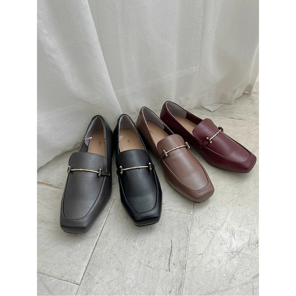 【サイトリニューアルSALE】【la farfa SHOES/ラ・ファーファシューズ】スクエアビットローファー10