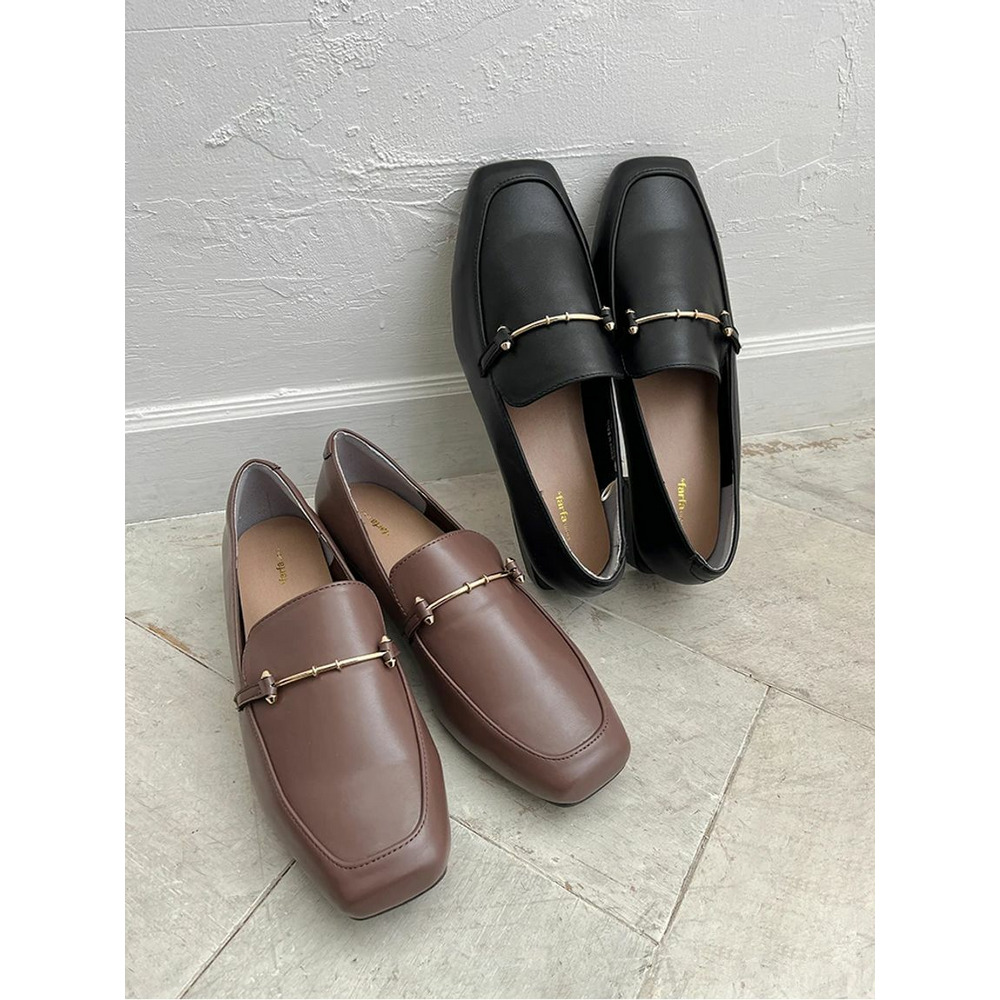 【サイトリニューアルSALE】【la farfa SHOES/ラ・ファーファシューズ】スクエアビットローファー11