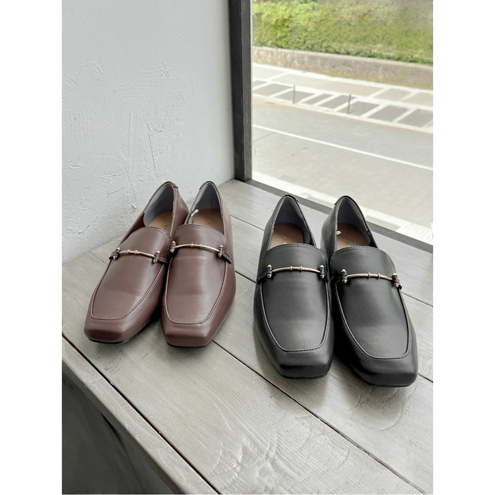 【サイトリニューアルSALE】【la farfa SHOES/ラ・ファーファシューズ】スクエアビットローファー13