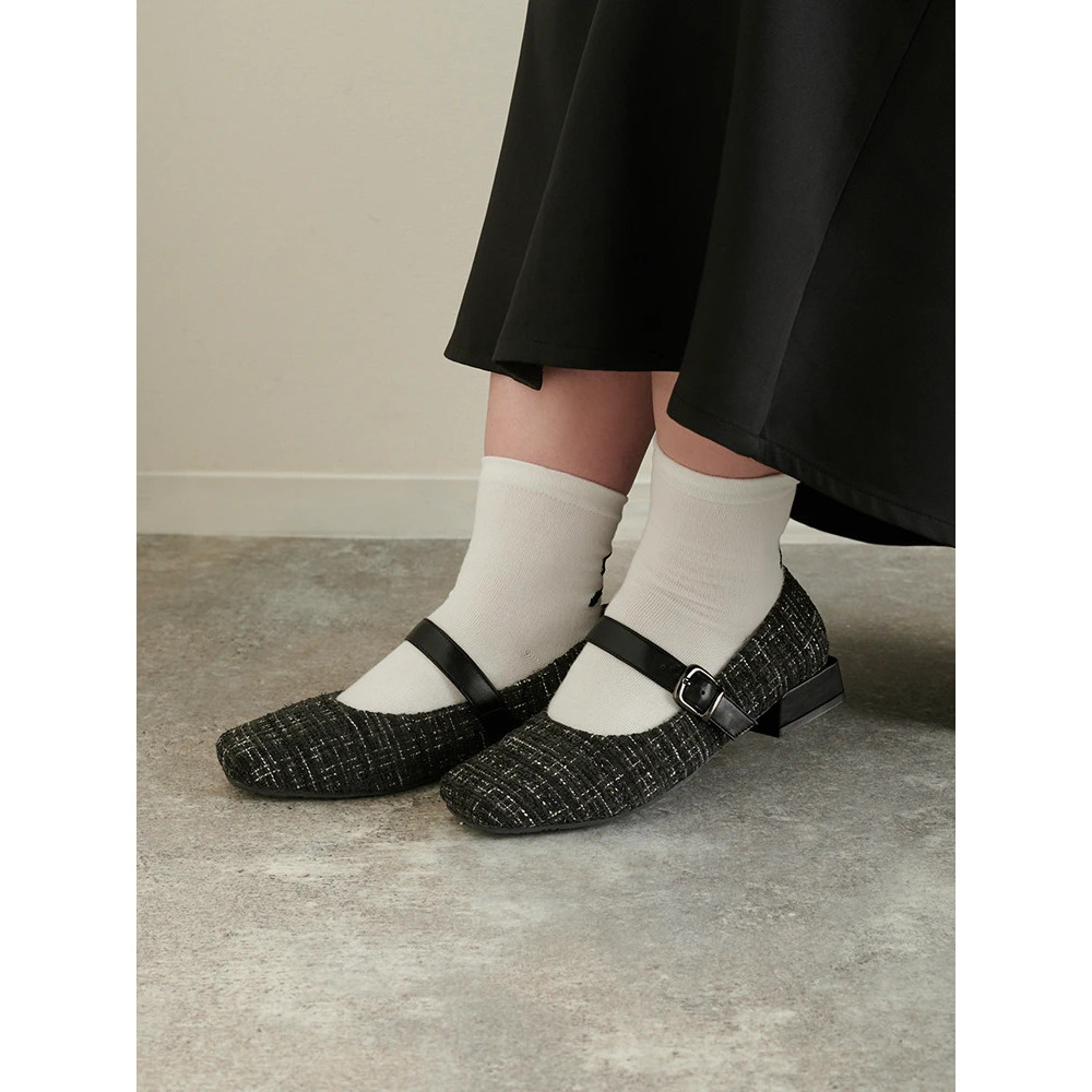 【la farfa SHOES/ラ・ファーファシューズ】2WAYバックルメリージェーンパンプス Ａ柄 1