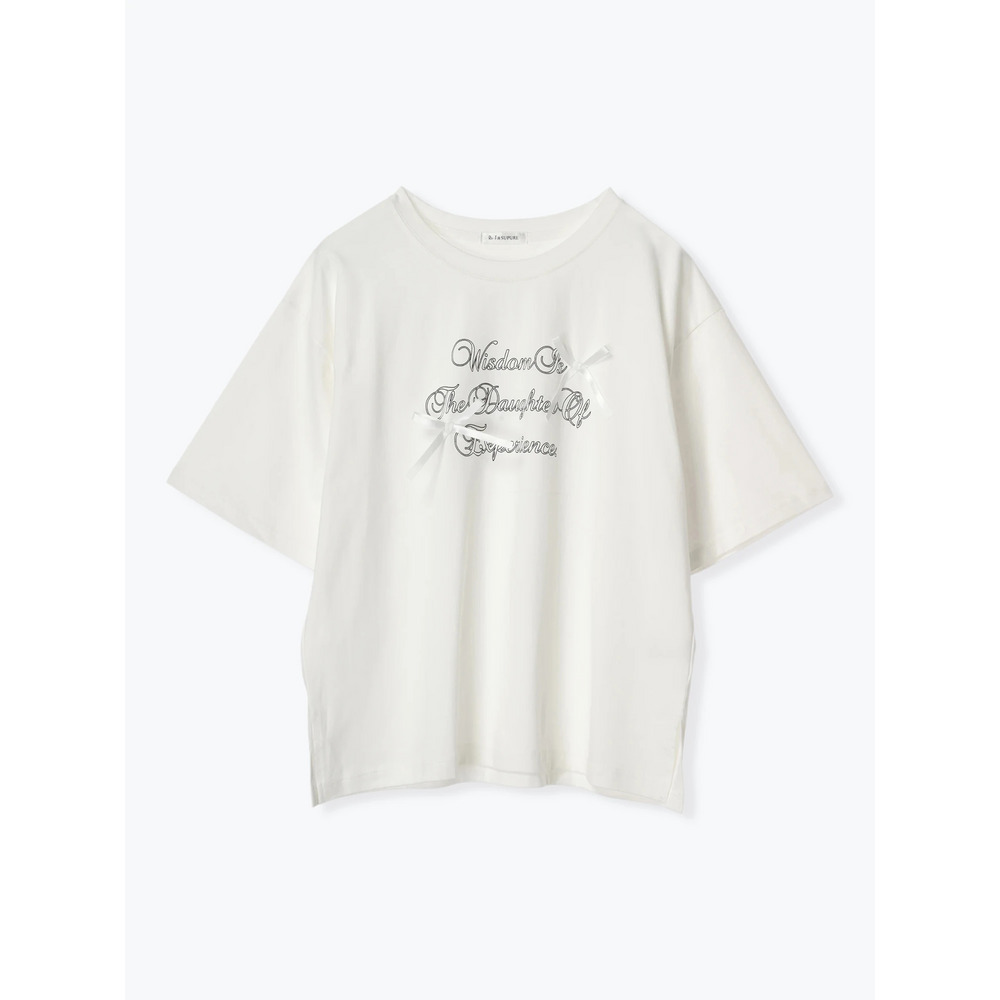 サテンリボンロゴTシャツ12