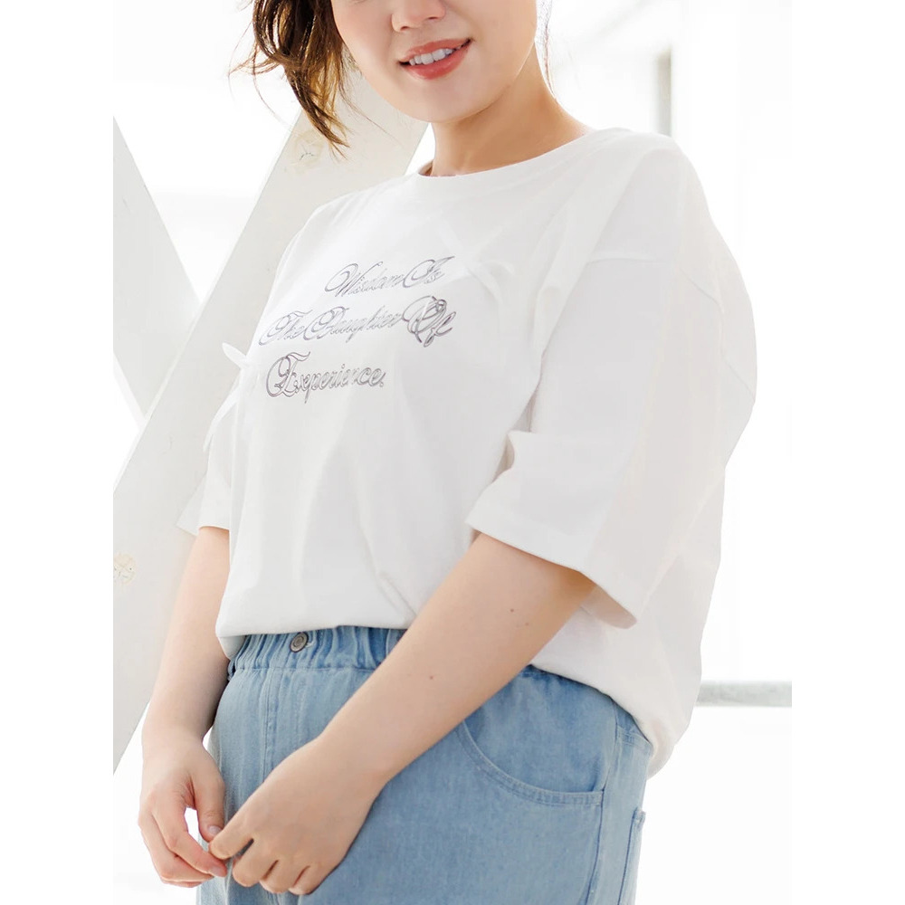 サテンリボンロゴTシャツ7