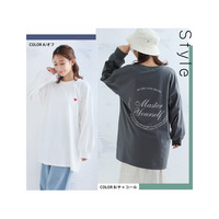 ３デザイン綿１００％満点ロングＴシャツ