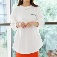【再入荷】３デザイン綿１００％満点ロングＴシャツ