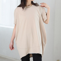 新色追加!! 半袖・七分袖・長袖 コクーン シルエット チュニック