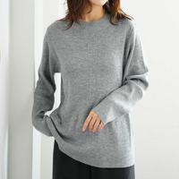 新色追加!! Ｔシャツ感覚で使えるモックネックニット