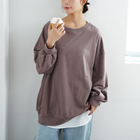 新色追加!! 【裏起毛の服苦手さんにおススメ】ゆるシルエット スウェット トレーナー 