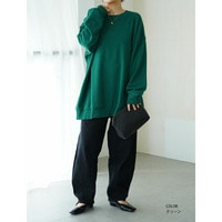 【再入荷】新色追加!! 【裏起毛の服苦手さんにおススメ】ゆるシルエット スウェット トレーナー