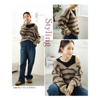 レイヤードで着やせる！大人の為の抜け感小顔な美人Vネックニット