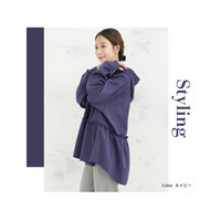 寒くない冬だから！暑がりさんもおススメ 360度美人な フリル ポンチ ティアードパーカー