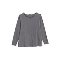 新色追加!! ピタピタからの解放 着やすいから着まわしたい！サイズと着心地にこだわり選べるネック 綿混メロウリブトップス