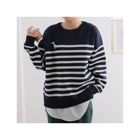 スポンディッシュ ジャガードクルーネックニット