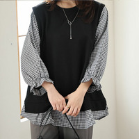 新色追加!! 華奢魅せ×お洒落 さっと着てパッと可愛い 1枚で完成 ドッキングトップス