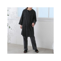 選べる2丈 スラっと楽ちん ひんやり リラックス 細魅せ バンドカラー シャツワンピース