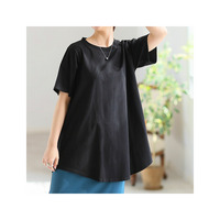 魔法のお腹カバー 綿100 裾フレア Tシャツ
