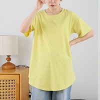 新色追加!! 魔法のお腹カバー 綿100 裾フレア Tシャツ