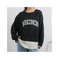 カレッジロゴ レイヤード風デザイン ロンT