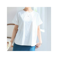 ドライタッチ Tシャツ感覚で着用できる 上品 バックzip カットソー