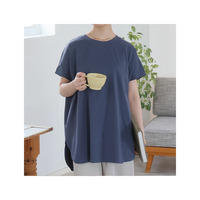 ドライタッチ Tシャツ感覚で着用できる 上品 バックzip カットソー