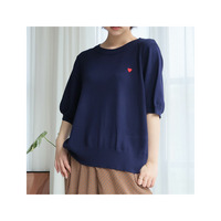 マリクールknit ハート刺繍 トップス