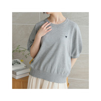 マリクールknit ハート刺繍 トップス