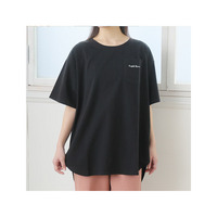 もっと楽ちん! さらっと涼やか 裾ラウンド チュニック丈 Tシャツ