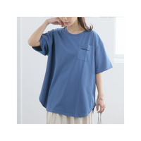 もっと楽ちん! さらっと涼やか 裾ラウンド チュニック丈 Tシャツ