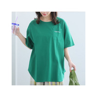 もっと楽ちん! さらっと涼やか 裾ラウンド チュニック丈 Tシャツ