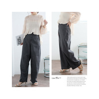 サイドライン加工 セミワイド デニムパンツ
