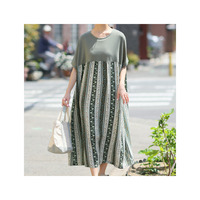 切替でスタイルアップ♪ 柄で魅せる 夏ワンピース