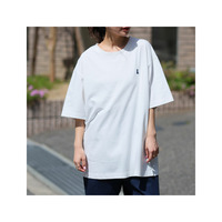 ハピにゃん刺繍・綿100％ ビッグシルエット Tシャツ
