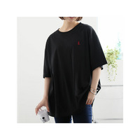 ハピにゃん刺繍・綿100％ ビッグシルエット Tシャツ