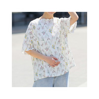 可愛いも着やすいも我慢しない！ さらりと着映える ゆるっと楽ちん カット楊柳 Tシャツ