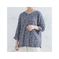 さらっと着られる！ 豊富な柄から選べる 袖口ギャザー ブラウス