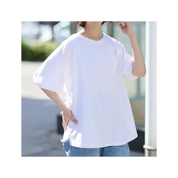 USA コットン100％ パフ袖 Tシャツ
