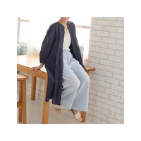 【さら軽コットン】 レース切替 シャツ ワンピース