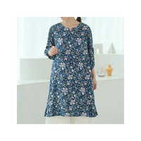 スラっと楽ちん ひんやり リラックス 美人切替ライン チュニック ワンピ