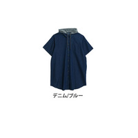 フード付き シャツ ワンピース