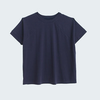 体型別対応 首回り苦しくない！！ 肌触り心地良い 綿フライス 華奢魅せ ラグラン ボトルネック Tシャツ