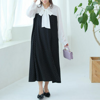 ”楽かわ”シリーズ！スポッと着るだけ ドッキングワンピース