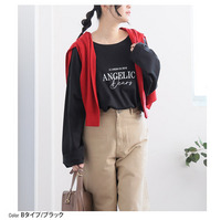 綿100％ なめらか心地 選べる ロゴプリント Tシャツ