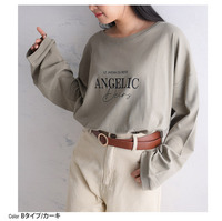綿100％ なめらか心地 選べる ロゴプリント Tシャツ