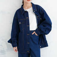 ゆるっとこなれる ビッグシルエット デニムジャケット